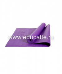 Коврик для йоги STARFIT FM-101 PVC 173x61x0,4 см, фиолетовый