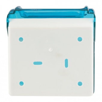 Диспенсер для туалетной бумаги в стандартных рулонах, тонированный голубой, ЛАЙМА, 605043