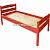 Кровать детская "Соня" массив красная, настил фанера