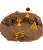 Кинетический песок "Космический песок" 400 г. в наборе с знаками, коричневый-земля
